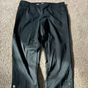 Effortless Stretch Straight Leg Pants - BLACK